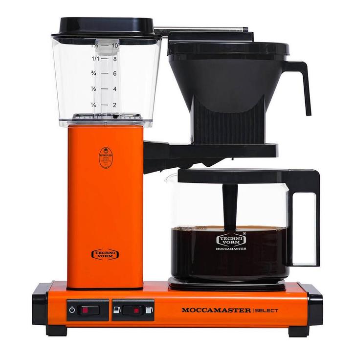 Moccamaster oranje, Witgoed en Apparatuur, Koffiezetapparaten, Nieuw, Gemalen koffie, Koffiemachine, 4 tot 10 kopjes, Afneembaar waterreservoir