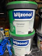 2 volle emmers Wijzonol - kleurmix Flexa FE204 Taupe, Ophalen, Wit, Minder dan 5 liter, Verf