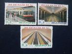 Postzegels Noord Korea 1974 metro, roltrap., Oost-Azië, Ophalen of Verzenden, Gestempeld