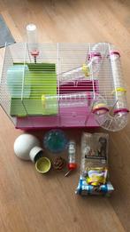 Hansterkooi met veel extra’s, Minder dan 60 cm, Kooi, Minder dan 75 cm, Ophalen of Verzenden