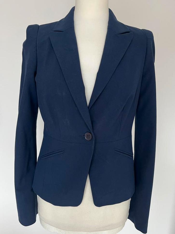 Superstar donkerblauw jasje maat 36, Kleding | Dames, Jasjes, Kostuums en Pakken, Zo goed als nieuw, Maat 36 (S), Blauw, Ophalen of Verzenden