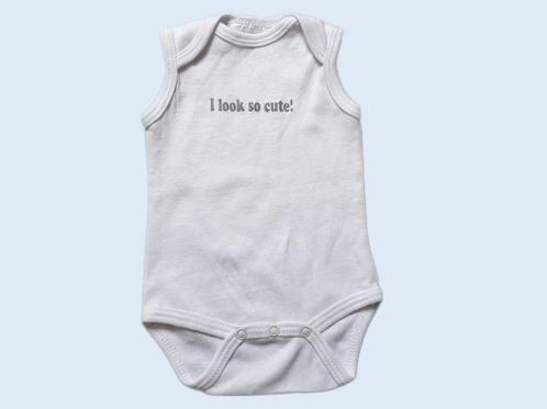 BASIC COLLECTION witte romper maat 50/56 *nieuw* ~ SJ2162, Kinderen en Baby's, Babykleding | Maat 50, Nieuw, Jongetje of Meisje