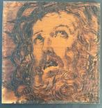 Gesigneerde houtsnede 1926 Christus met doornenkroon, Antiek en Kunst, Kunst | Etsen en Gravures, Ophalen of Verzenden
