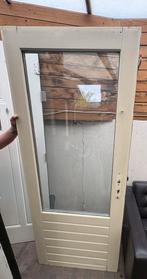 Hardhouten keukendeur met rvs deurbeslag, Doe-het-zelf en Verbouw, Ophalen, Gebruikt, 80 tot 100 cm, Minder dan 200 cm