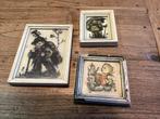 3 vintage Hummel schilderijtjes, Antiek en Kunst, Ophalen of Verzenden