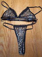 lingerie setje maat L, Verzenden, Zwart, Setje