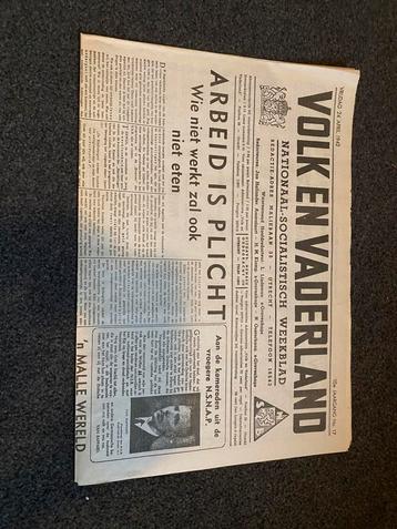 origineel wo2 krantje beschikbaar voor biedingen