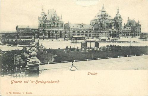(388-563-001) s Hertogenbosch Station, Verzamelen, Ansichtkaarten | Nederland, Noord-Brabant, Verzenden