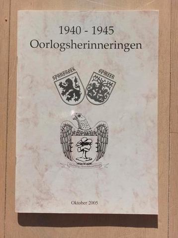 2 delen 1940-1945 oorlogsherinneringen Spanbroek / Opmeer beschikbaar voor biedingen