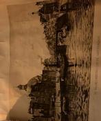 Prent/ Gravure Haarlemmersluis Roodenburg 1930, Antiek en Kunst, Kunst | Schilderijen | Abstract, Ophalen