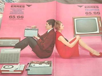 FOLDER ERRES TELEVISIE 1966, MET PRIJSLIJST. beschikbaar voor biedingen