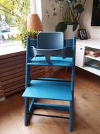 Blauwe Stokke Tripp Trapp Meegroeistoel, Ophalen of Verzenden, Gebruikt, Meegroeistoel