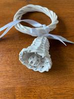 Kerstklokje 'Riet' Wit 'Hanger' Merk: "Country Field" Nieuw, Diversen, Kerst, Ophalen of Verzenden, Nieuw