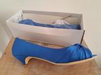 blauwe satijnen schoenen nieuw, Kleding | Dames, Schoenen, Nieuw, Overige typen, Blauw, Verzenden