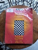 hold up net panty zwart/mt.S/kanten boord in 2 gedeeltes, Kleding | Dames, Leggings, Maillots en Panty's, Maat 36/38 (S), Zwart