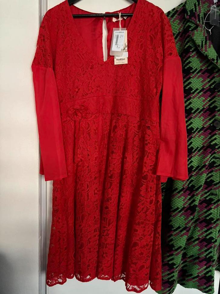 Prachtige rode jurk maat M van Mar& Nua, nieuw, Kleding | Dames, Grote Maten, Nieuw, Jurk, Rood, Ophalen of Verzenden