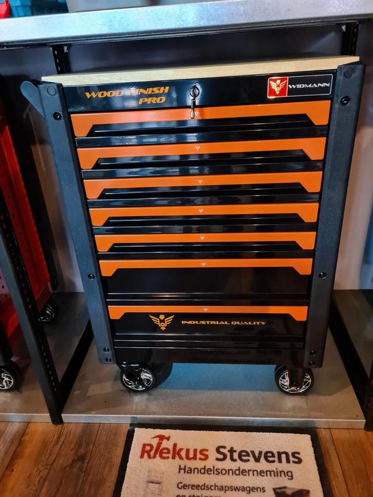 widmann gereedschapwagen 7 laden vol gereedschap, Doe-het-zelf en Verbouw, Gereedschapskisten, Nieuw, Ophalen of Verzenden