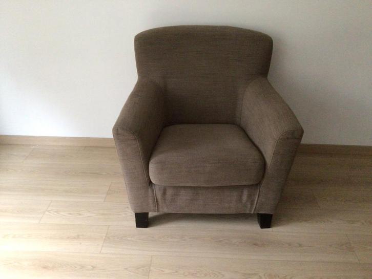 Twee fauteuils te koop., Huis en Inrichting, Fauteuils, Gebruikt, Stof, 75 tot 100 cm, Ophalen