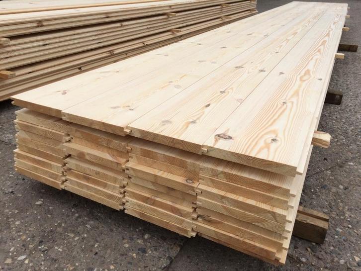 Unieke extra brede grenen vloerdelen, 6 meter lang !, Doe-het-zelf en Verbouw, Hout en Planken, Nieuw, Plank, Grenen, 300 cm of meer