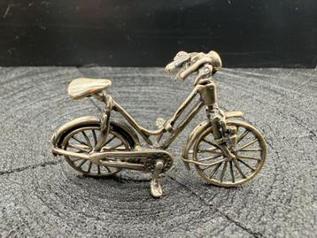 Zilveren Miniatuur Damesfiets - 800 Zilver beschikbaar voor biedingen