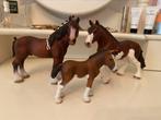 Schleich clydesdale paarden, Ophalen of Verzenden, Zo goed als nieuw, Paard, Beeldje of Figuurtje