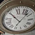 Grote klok 50cm William Marchant, Riviera Maison, Huis en Inrichting, Woonaccessoires | Klokken, Ophalen, Gebruikt, Analoog, Wandklok