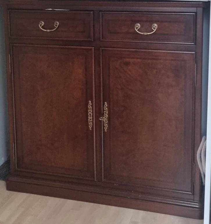 Houten dressoir met lades en deuren, Huis en Inrichting, Kasten | Dressoirs, 25 tot 50 cm, Ophalen