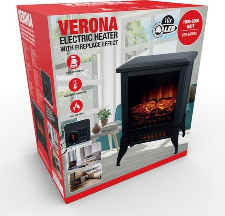 KACHEL elektrische  Classic Fire sfeerhaard!! in doos !!!!!!, Huis en Inrichting, Kachels, Nieuw, Vrijstaand, Overige soorten