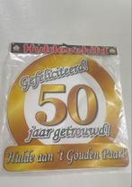 Huldeschild 50 Jaar Getrouwd, Ophalen of Verzenden, Nieuw, Versiering, Geboorte of Huwelijk