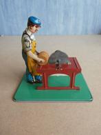 Oude blikken cirkelzaagmachine met werker van Arnold., Antiek en Kunst, Antiek | Speelgoed, Ophalen of Verzenden