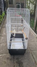 Witte vogelkooi, Dieren en Toebehoren, Vogels | Hokken en Kooien, Ophalen, Zo goed als nieuw, Metaal, Vogelkooi