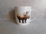 Mok 9x8 cm. Neushoorn Animal Friends, Ophalen of Verzenden, Zo goed als nieuw, Overige stijlen, Kop(pen) en/of Schotel(s)