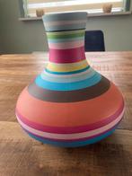 Gestreept Vaas, Huis en Inrichting, Woonaccessoires | Vazen, Ophalen, Gebruikt, Overige kleuren, Aardewerk of Porselein