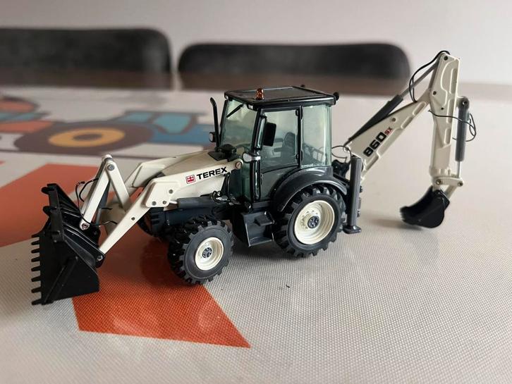 Terex 860 SX graaflaadcombinatie NZG 682, Hobby en Vrije tijd, Modelauto's | 1:50, Zo goed als nieuw, Hijskraan, Tractor of Landbouw