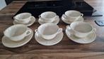 Wedgwood Queens plain soepkoppen/soepkommen en schotels, Huis en Inrichting, Keuken | Servies, Ophalen of Verzenden, Zo goed als nieuw