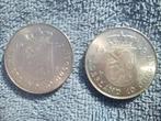 2x Zilveren 10 gulden Juliana 1973, Postzegels en Munten, Munten | Nederland, Ophalen, Koningin Juliana, Zilver, Losse munt