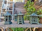 Prachtige gietijzeren/bronzen pagode's Prijs per stuk!, Tuin en Terras, Ophalen of Verzenden, Zo goed als nieuw, Metaal, Overige typen