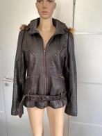 i559 Echt-leren winterjas maat M=38/40 jas jack leer d-bruin, Kleding | Dames, Jassen | Winter, Ophalen of Verzenden, Zo goed als nieuw