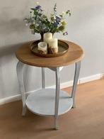 Leuk bijzet tafeltje, Huis en Inrichting, Tafels | Bijzettafels, Minder dan 55 cm, Gebruikt, Rond, Ophalen of Verzenden