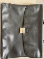Te koop: leren akte tas, longchamp, zwart,, Zwart, Aktetas of Boekentas, Zo goed als nieuw, 40 tot 50 cm