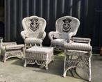 Antieke Victoriaanse rotan tuinset 1900 wicker rattan bamboe, Ophalen