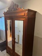 Antieke linnenkast met spiegeldeuren, Ophalen of Verzenden