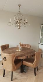 Eettafel €350 en eetkamer stoelen €100 per stuk, Verzenden, Zo goed als nieuw