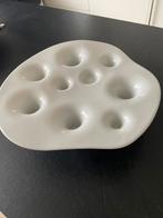 Fruitschaal en kandelaar in een., Ophalen, Zo goed als nieuw, Rond, Porselein of Keramiek