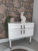 Vintage Brocante Nachtkastje, Ophalen, Gebruikt, 55 tot 70 cm, 45 tot 65 cm
