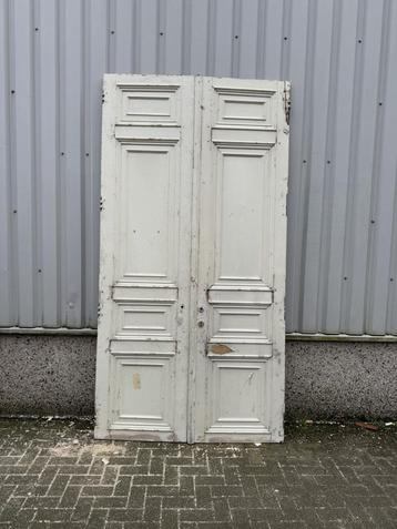 Antike set openslaande deuren 76 x296 beschikbaar voor biedingen
