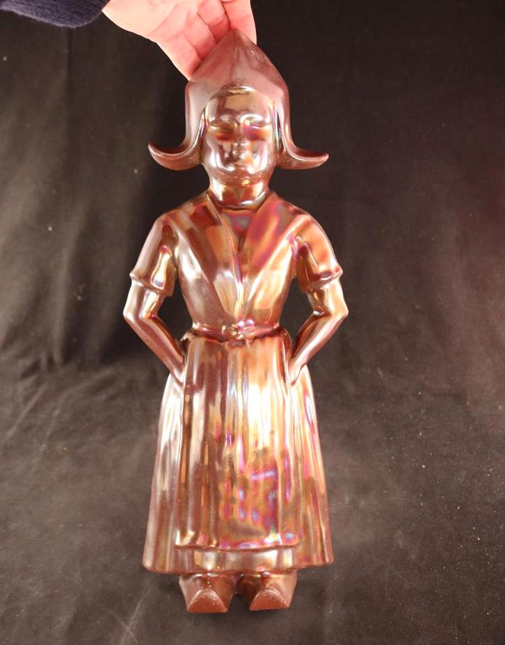 Groot geëmailleerd sculptuur, Antiek en Kunst, Kunst | Beelden en Houtsnijwerken, Ophalen of Verzenden