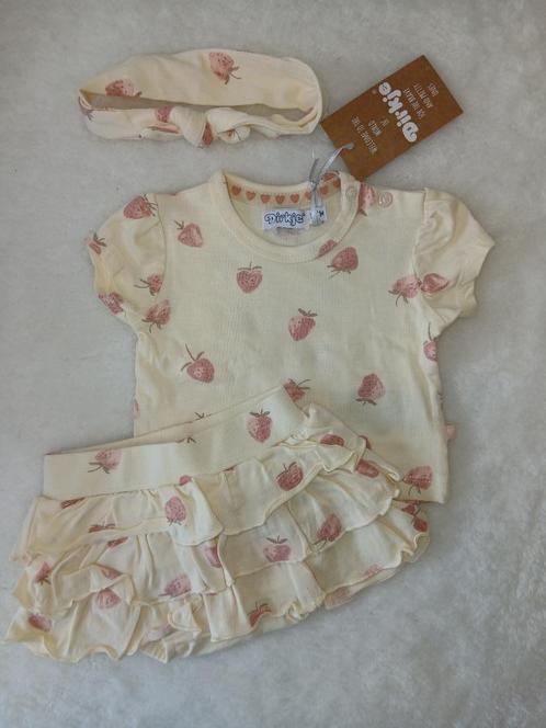 Dirkje - meisjes - setje met rokje en haarband - maat 56, Kinderen en Baby's, Babykleding | Maat 56, Nieuw, Meisje, Setje, Ophalen of Verzenden