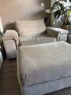 1,5-zits bank + hocker, Ophalen, Tweepersoons, 75 tot 100 cm, Zo goed als nieuw
