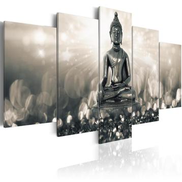390 Boedha Buddha 5 Luik Canvas Schilderij 200x100cm 2maten beschikbaar voor biedingen